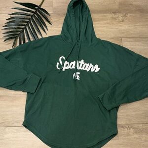 Captivating Michigan State University Spartans lightweight hoodie sweatshirt L